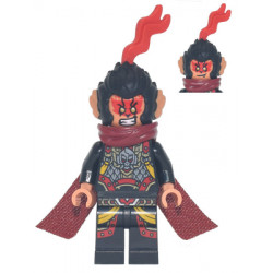 Evil Macaque - Black and Red Armor, Dark Red Cape, Cat Tail – МОНКИ КИД