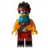 Monkie Kid - Bright Light Orange Open Jacket with Shoulder Strap, Dark Turquoise Headphones – МОНКИ КИД