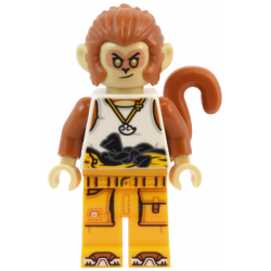 Monkey King - White Tank Top, Bright Light Orange Racing Suit – МОНКИ КИД