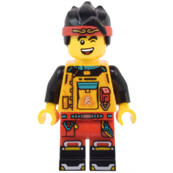 Monkie Kid - Bright Light Orange Racing Suit, Red Legs – МОНКИ КИД