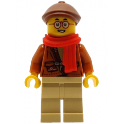 Mr. Tang - Dark Orange Jacket, Reddish Brown Flat Cap – МОНКИ КИД