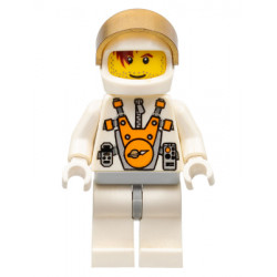 Mars Mission Astronaut with Helmet and Red-Brown Hair over Eye and Stubble – КОСМОС