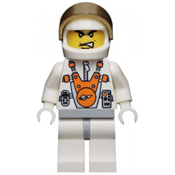 Mars Mission Astronaut with Helmet and Angry Black Eyebrows and Messy Hair – КОСМОС