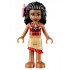 Moana - Mini Doll, Dark Red Top with Strap, Tan Layered Skirt with Red Ruffle, Bright Pink Flower – ДИСНИ