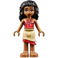 Moana - Mini Doll, Coral Strapless Top, Tan Layered Skirt with Red Ruffle – ДИСНИ