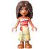 Moana (Sienna) - Mini Doll, Coral and White Strapless Top, Tan Long Skirt with Dark Tan Hems, Dark B – ДИСНИ