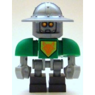 Aaron Bot - Green Shoulders, Flat Silver Helmet – НЕКСО РИЦАРИ