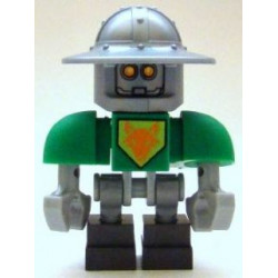 Aaron Bot - Green Shoulders, Flat Silver Helmet – НЕКСО РИЦАРИ