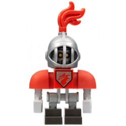 Macy Bot - Red Shoulders, Flat Silver Helmet – НЕКСО РИЦАРИ