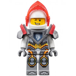 Lance Richmond - Trans-Neon Orange Visor, Flat Silver Armor – НЕКСО РИЦАРИ