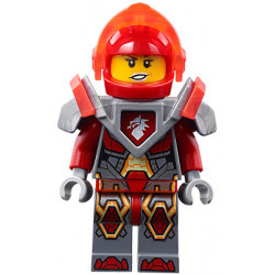 Macy Halbert - Trans-Neon Orange Visor, Flat Silver Armor – НЕКСО РИЦАРИ