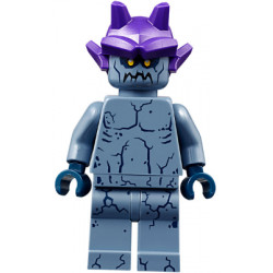 Stone Stomper - Small Dark Blue Cracks on Chest and Legs, Closed Mouth, Dark Purple Gargoyle Horns – НЕКСО РИЦАРИ