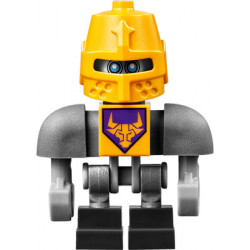 Axl Bot - Dark Bluish Gray Shoulders, Bright Light Orange Helmet – НЕКСО РИЦАРИ