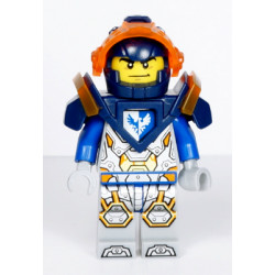 Clay Moorington - Dark Blue Helmet, Trans-Neon Orange Visor, Dark Blue Armor – НЕКСО РИЦАРИ
