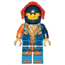 Clay Moorington - Dark Blue Helmet, Trans-Neon Orange Visor – НЕКСО РИЦАРИ