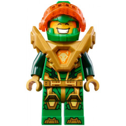 Aaron Fox - Trans-Neon Orange Visor, Pearl Gold Armor, Clip on Back – НЕКСО РИЦАРИ