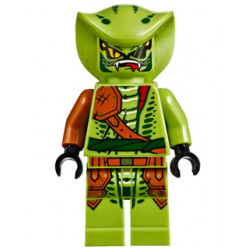 Lasha - Rebooted, Serpentine Snake Scout, Lime with Dark Orange Armor Coverings – НИНДЖАГО