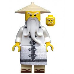 Sensei Wu - The LEGO Ninjago Movie, White Robe, Zori Sandals, Raised Eyebrows – ЛЕГО НИНДЖАГО ФИЛМЪТ