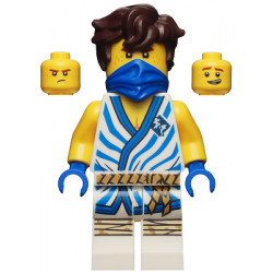 Jay - Legacy, White Tunic with Blue Trim and Stripes – НИНДЖАГО