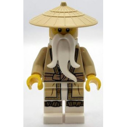 Wu Sensei - Legacy, Tan Robe, Braided Ponytail – НИНДЖАГО