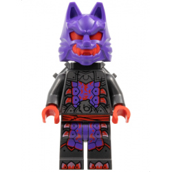 Wolf Mask Warrior - Dark Purple and Red Mask, Neck Bracket – НИНДЖАГО