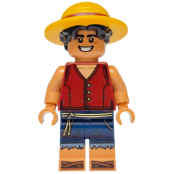 Monkey D. Luffy - Hair Combo, Straw Hat with Black Hair, Open Mouth Smile / Angry – УАН ПИЙС