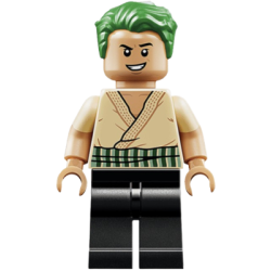 Roronoa Zoro - Tan Shirt, Hair, Open Mouth Scowl / Open Mouth Grin – УАН ПИЙС