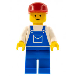 Overalls Blue with Pocket, Blue Legs, Red Cap – ГРАДСКИ