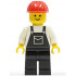 Overalls Black with Pocket, Black Legs, Red Construction Helmet – ГРАДСКИ