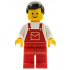 Overalls Red with Pocket, Red Legs, Black Male Hair – ГРАДСКИ