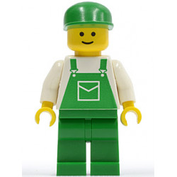 Overalls Green with Pocket, Green Legs, Green Cap, Standard Grin – ГРАДСКИ