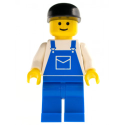 Overalls Blue with Pocket, Blue Legs, Black Cap – ГРАДСКИ