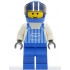 Overalls Striped Blue with Pocket, Blue Legs, Blue Helmet, Trans-Brown Visor – ГРАДСКИ