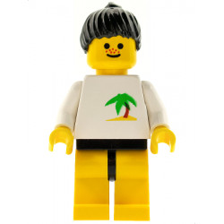Palm Tree - Yellow Legs, Black Ponytail Hair – ГРАДСКИ