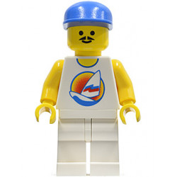 Surfboard on Ocean - White Legs, Blue Cap, Reissue Torso – ГРАДСКИ