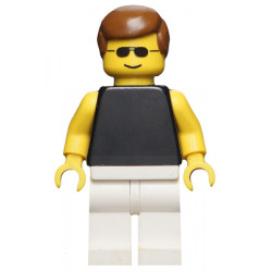 Plain Black Torso with Yellow Arms, White Legs, Sunglasses, Brown Male Hair – ГРАДСКИ