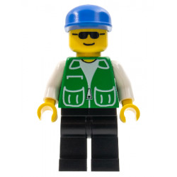 Jacket Green with 2 Large Pockets - Black Legs, Blue Cap – ГРАДСКИ