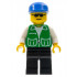Jacket Green with 2 Large Pockets - Black Legs, Blue Cap – ГРАДСКИ