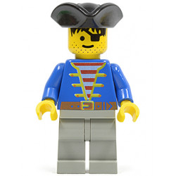 Pirate Blue Jacket, Light Gray Legs, Black Pirate Triangle Hat – ПИРАТИ