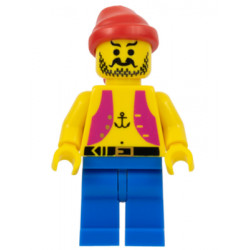 Pirate Anchor Light Purple Vest, Blue Legs, Red Bandana (Reissue) – ПИРАТИ