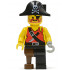 Pirate Shirt with Knife, Black Leg with Peg Leg, Black Pirate Hat with Skull – ПИРАТИ