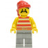Pirate Red / White Stripes Shirt, Light Gray Legs, Red Bandana – ПИРАТИ