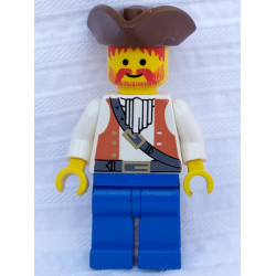Pirate Brown Vest Ascot, Blue Legs, Brown Pirate Triangle Hat – ПИРАТИ