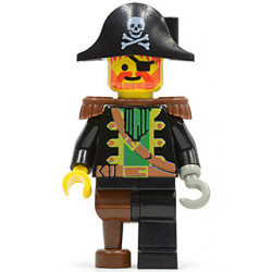Captain Red Beard - Brown Epaulettes, Pirate Hat with Skull and Crossbones – ПИРАТИ