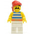 Pirate Blue / White Stripes Shirt, White Legs, Red Bandana – ПИРАТИ
