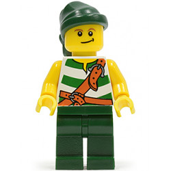 Pirate Green / White Stripes, Dark Green Legs, Dark Green Bandana – ПИРАТИ
