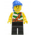 Pirate Green / White Stripes, Black Legs, Blue Bandana, Smirk and Stubble Beard – ПИРАТИ