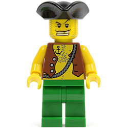 Pirate Vest and Anchor Tattoo, Green Legs, Tricorne Hat – ПИРАТИ