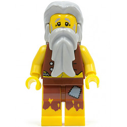 Pirate Vest and Anchor Tattoo, Gray Beard, Gray Hair (Castaway) – ПИРАТИ