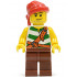 Pirate Green / White Stripes, Reddish Brown Legs, Red Bandana – ПИРАТИ
